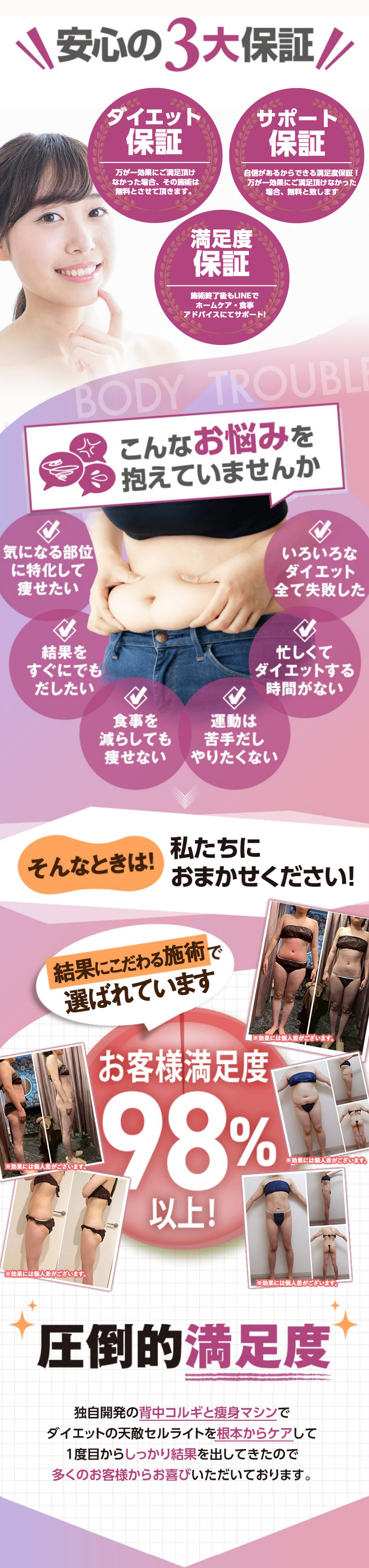 安心の3大保証